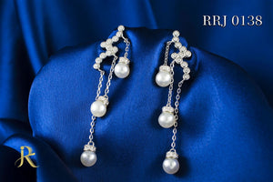 RRJ0138 Pure 925 Sterling Silver Earring - RishiRich Jewels