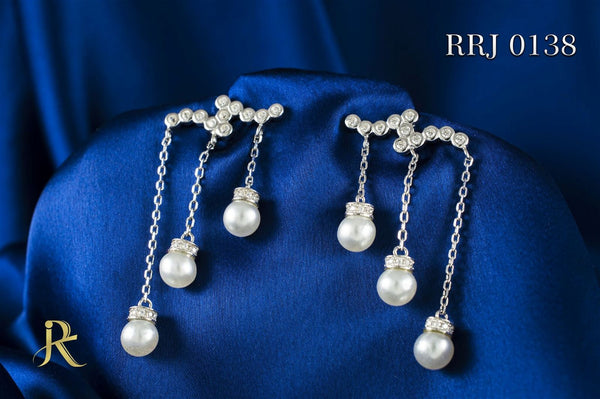 RRJ0138 Pure 925 Sterling Silver Earring - RishiRich Jewels