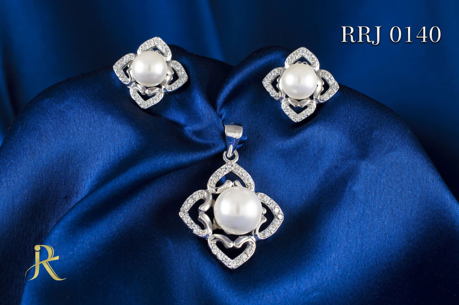 RRJ0140 Pure 925 Sterling Silver Pendant Set - RishiRich Jewels