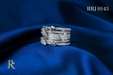 RRJ0145 Pure 925 Sterling Silver Ring - RishiRich Jewels