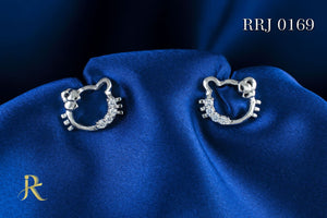 RRJ0169 Pure 925 Sterling Silver Stud - RishiRich Jewels
