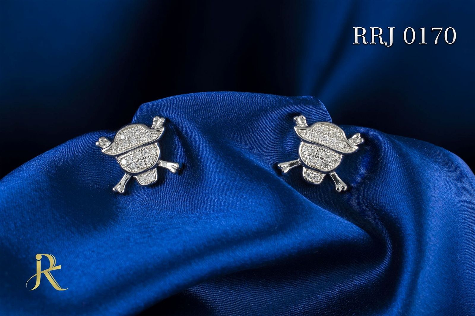 RRJ0170 Pure 925 Sterling Silver Stud - RishiRich Jewels