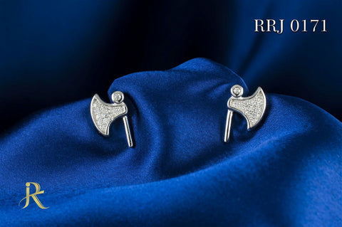 RRJ0171 Pure 925 Sterling Silver Stud - RishiRich Jewels