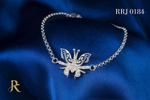 RRJ0184 Pure 925 Sterling Silver Bracelet - RishiRich Jewels