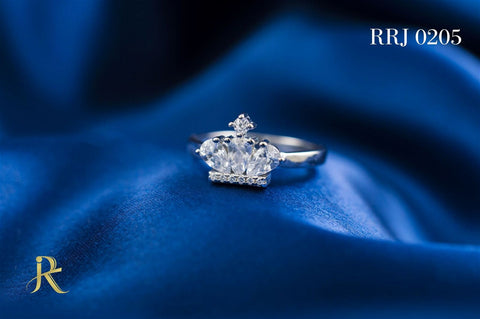 RRJ0205 Pure 925 Sterling Silver Ring - RishiRich Jewels