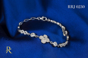 RRJ0230 Pure 925 Sterling Silver Bracelet - RishiRich Jewels