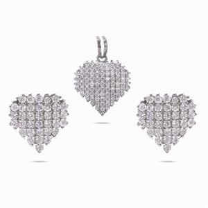 RRJ0240 Pure 925 Sterling Silver Pendant Set - RishiRich Jewels