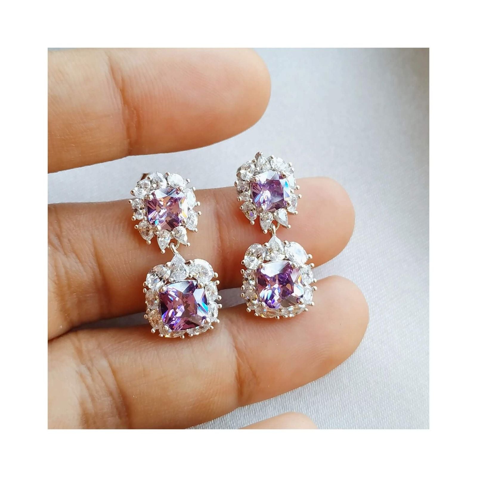 RRJ0262 Pure 925 Sterling Silver Earring - RishiRich Jewels