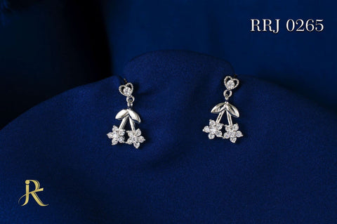 RRJ0265 Pure 925 Sterling Silver Earring - RishiRich Jewels