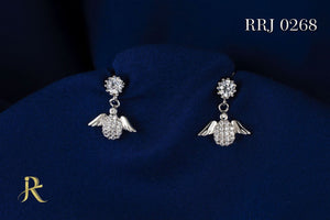 RRJ0268 Pure 925 Sterling Silver Earring - RishiRich Jewels