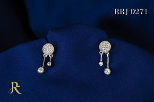 RRJ0271 Pure 925 Sterling Silver Earring - RishiRich Jewels