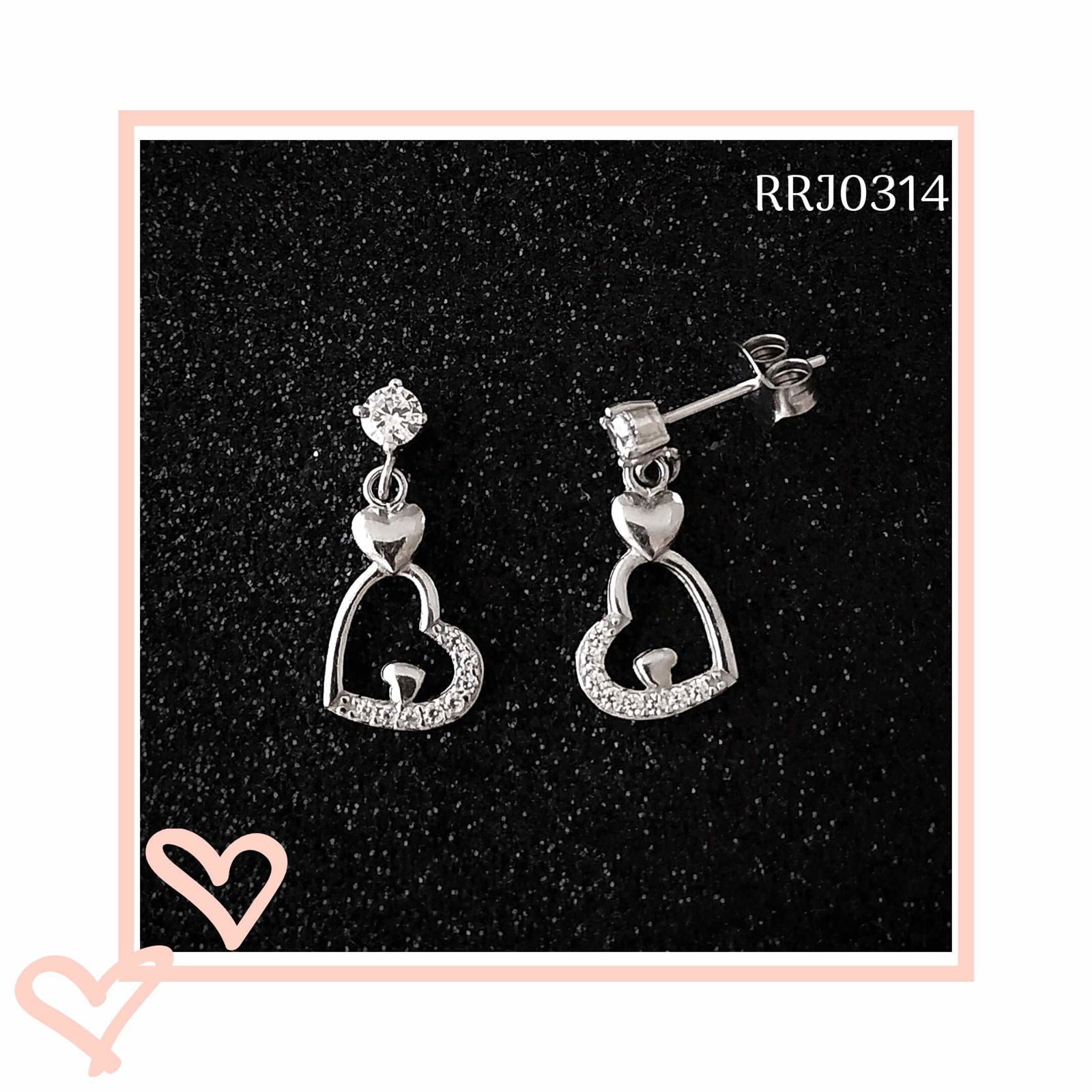 RRJ0314 Pure 925 Sterling Silver Earring - RishiRich Jewels