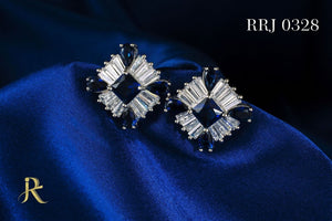 RRJ0328 Pure 925 Sterling Silver Stud - RishiRich Jewels