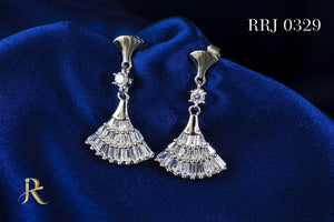 RRJ0329 Pure 925 Sterling Silver Earring - RishiRich Jewels