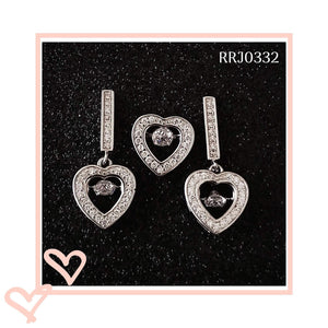 RRJ0332 Pure 925 Sterling Silver Pendant Set - RishiRich Jewels