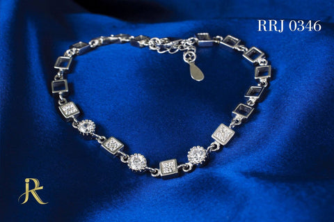 RRJ0346 Pure 925 Sterling Silver Bracelet - RishiRich Jewels