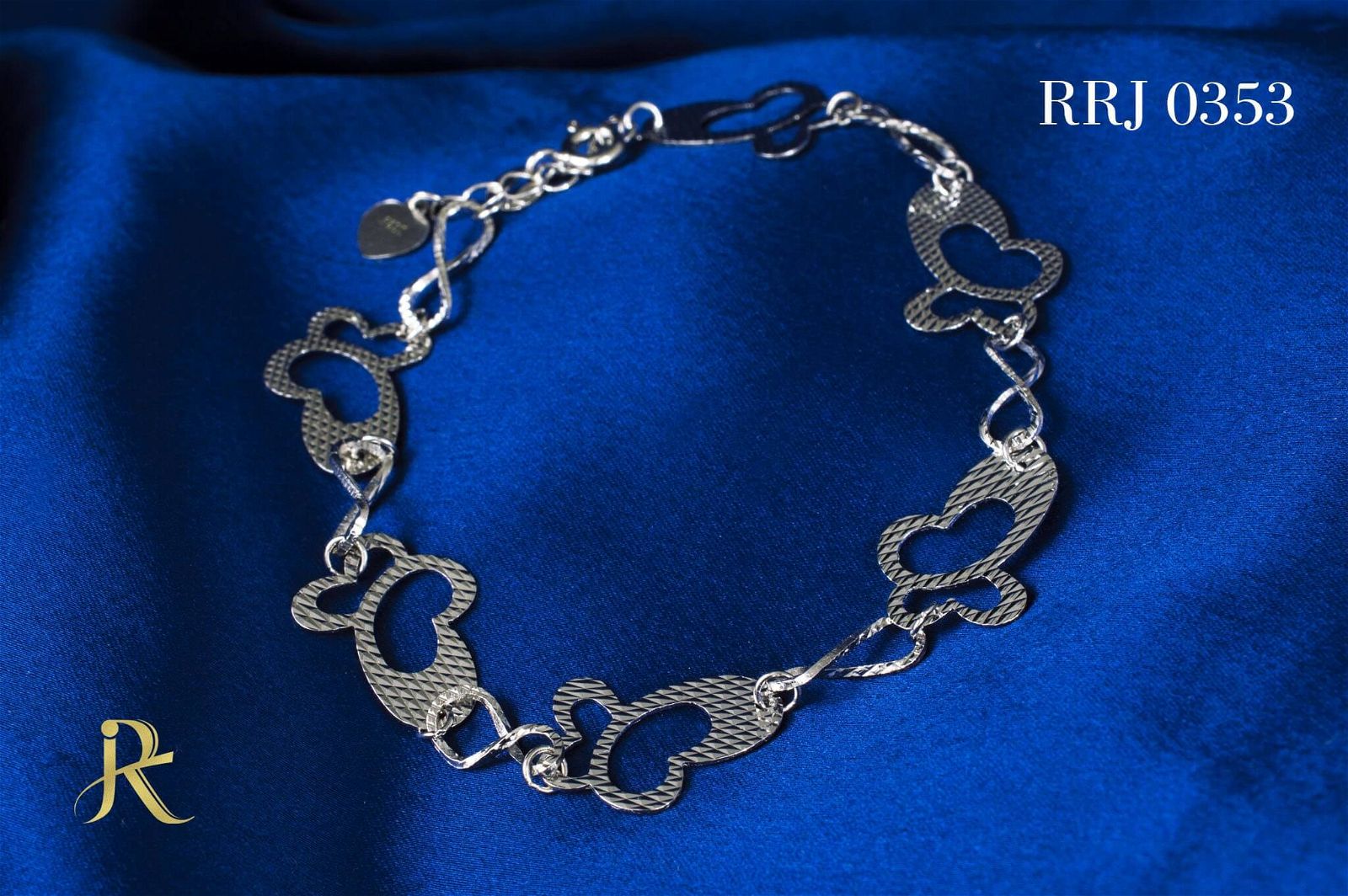 RRJ0353 Pure 925 Sterling Silver Bracelet - RishiRich Jewels