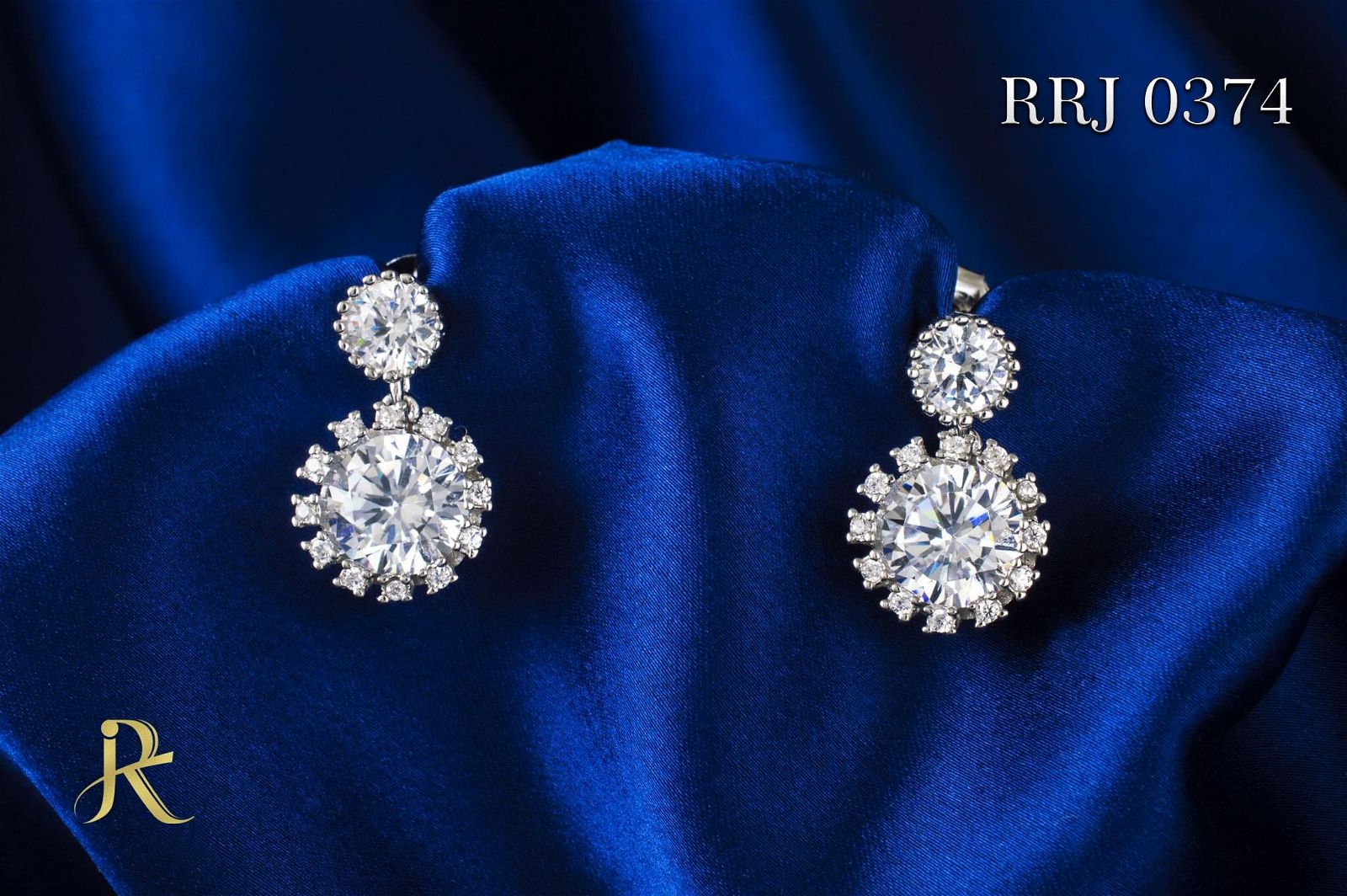 RRJ0374 Pure 925 Sterling Silver Earring - RishiRich Jewels