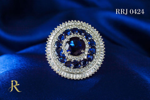 RRJ0424 Pure 925 Sterling Silver Ring - RishiRich Jewels
