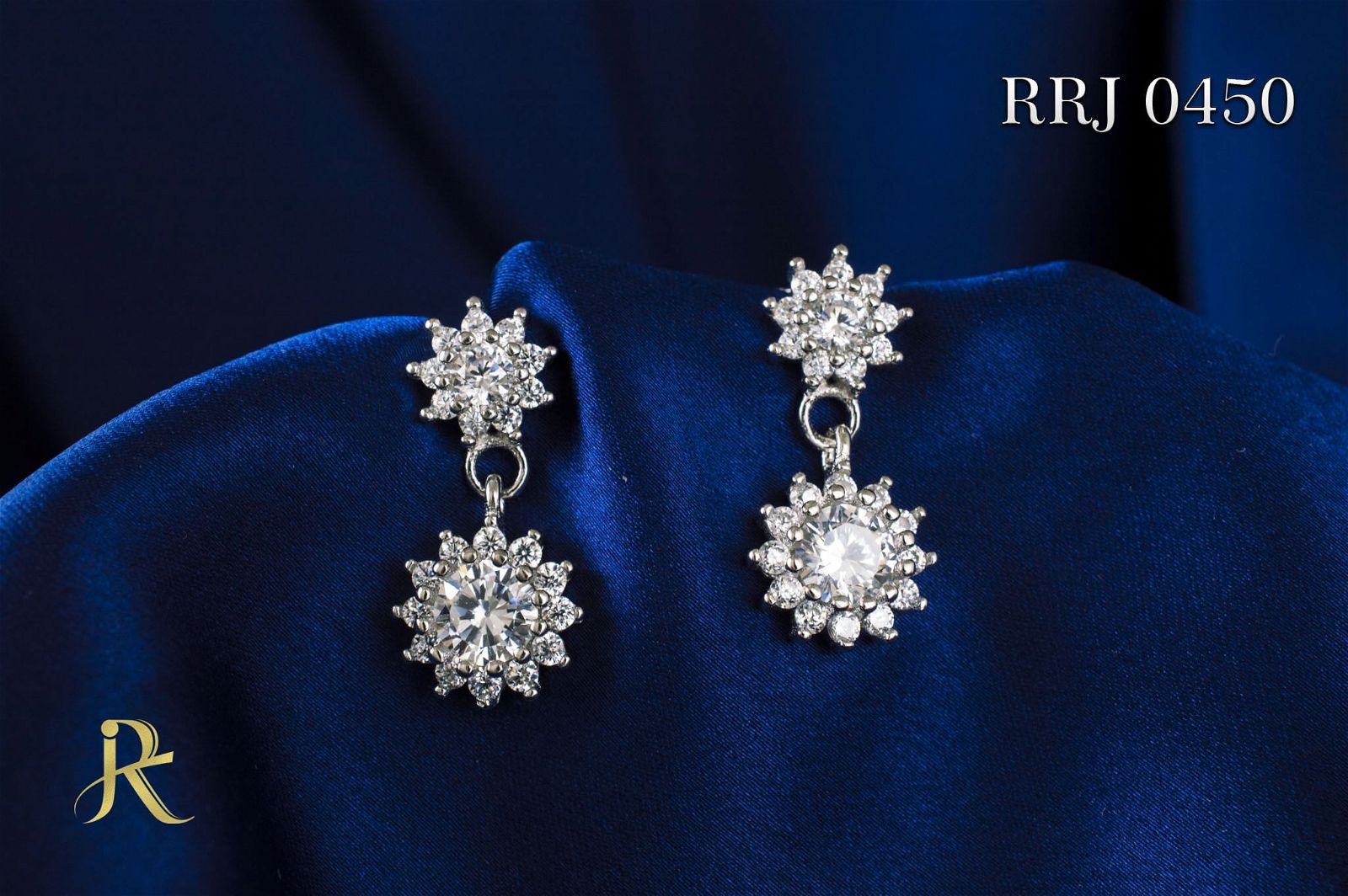 RRJ0450 Pure 925 Sterling Silver Earring - RishiRich Jewels