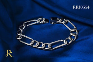 RRJ0554 Pure 925 Sterling Silver Mens Bracelet - RishiRich Jewels
