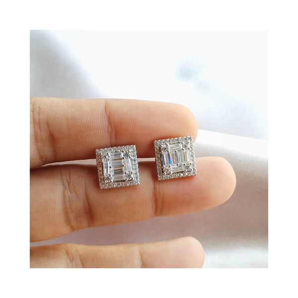 RRJ0591 Pure 925 Sterling Silver Unisex Stud - RishiRich Jewels
