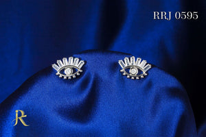 RRJ0595 Pure 925 Sterling Silver Stud - RishiRich Jewels
