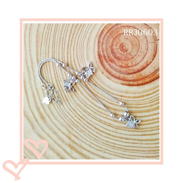 RRJ0603 Pure 925 Sterling Silver Single Anklet - RishiRich Jewels