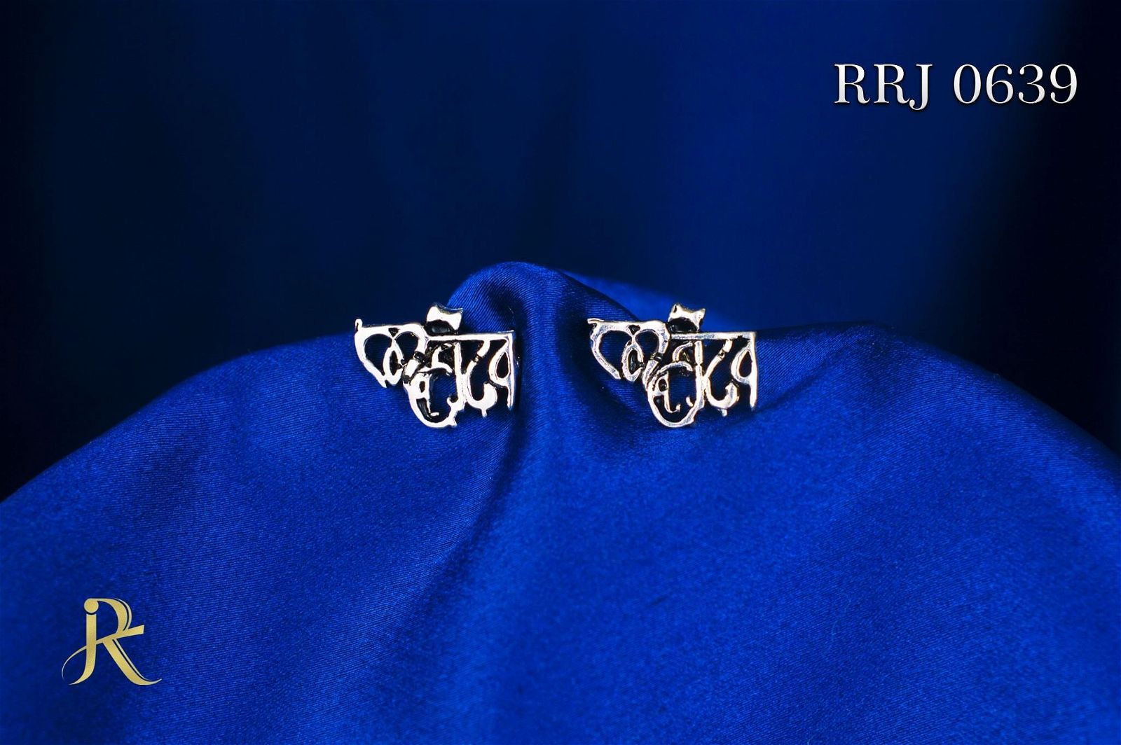 RRJ0639 Pure 925 Sterling Silver Unisex Stud - RishiRich Jewels