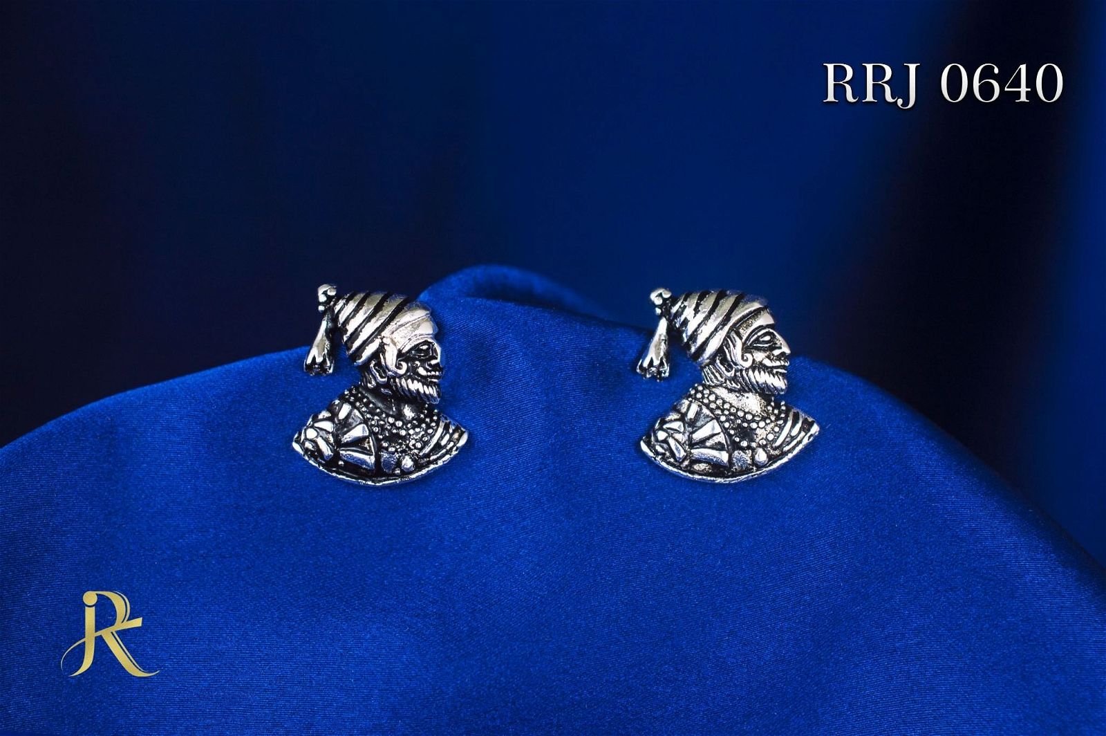 RRJ0640 Pure 925 Sterling Silver Unisex Stud - RishiRich Jewels