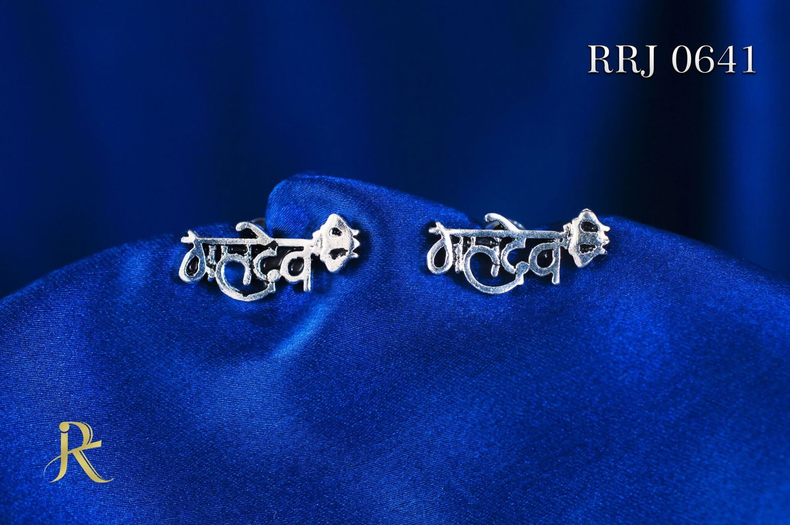 RRJ0641 Pure 925 Sterling Silver Unisex Stud - RishiRich Jewels