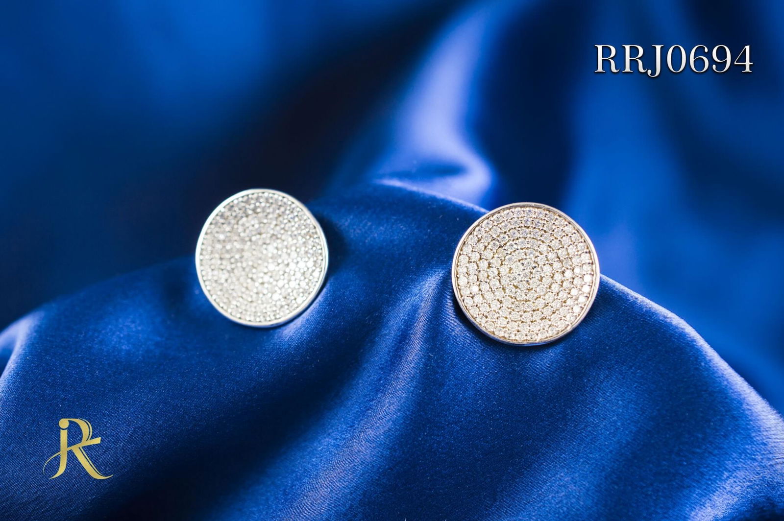 RRJ0694 Pure 925 Sterling Silver Stud - RishiRich Jewels