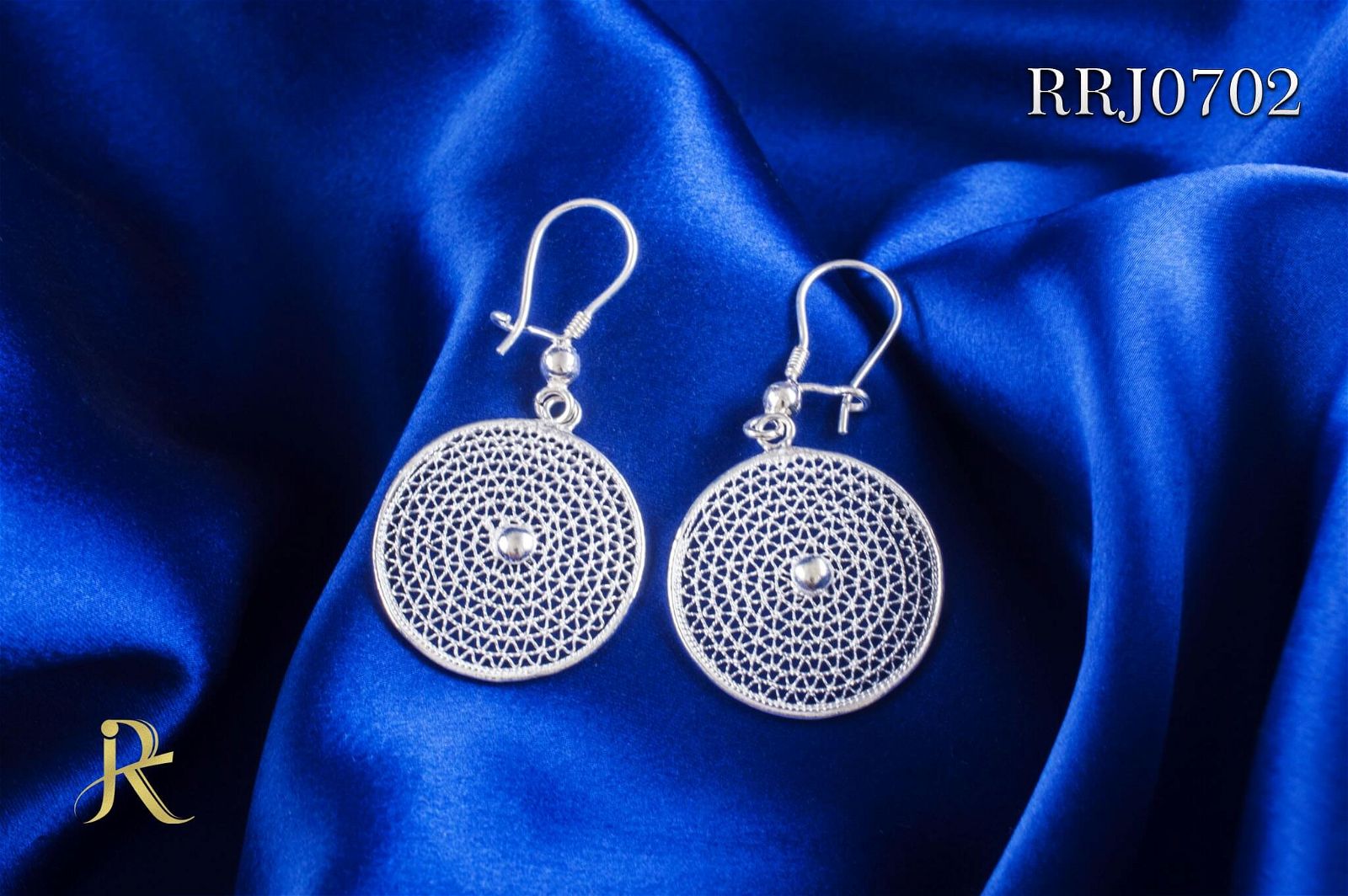 RRJ0702 Pure 925 Sterling Silver Earring - RishiRich Jewels