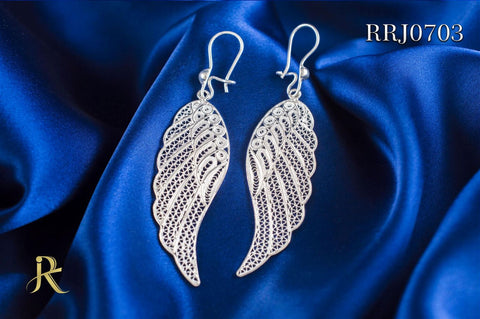 RRJ0703 Pure 925 Sterling Silver Earring - RishiRich Jewels