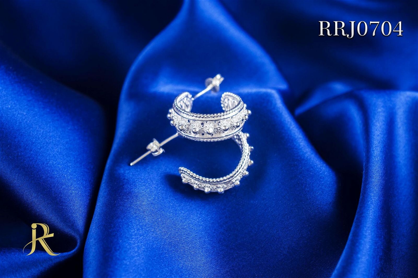 RRJ0704 Pure 925 Sterling Silver Earring - RishiRich Jewels