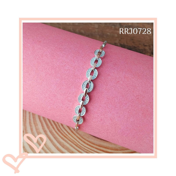 RRJ0728 Pure 925 Sterling Silver Bracelet - RishiRich Jewels