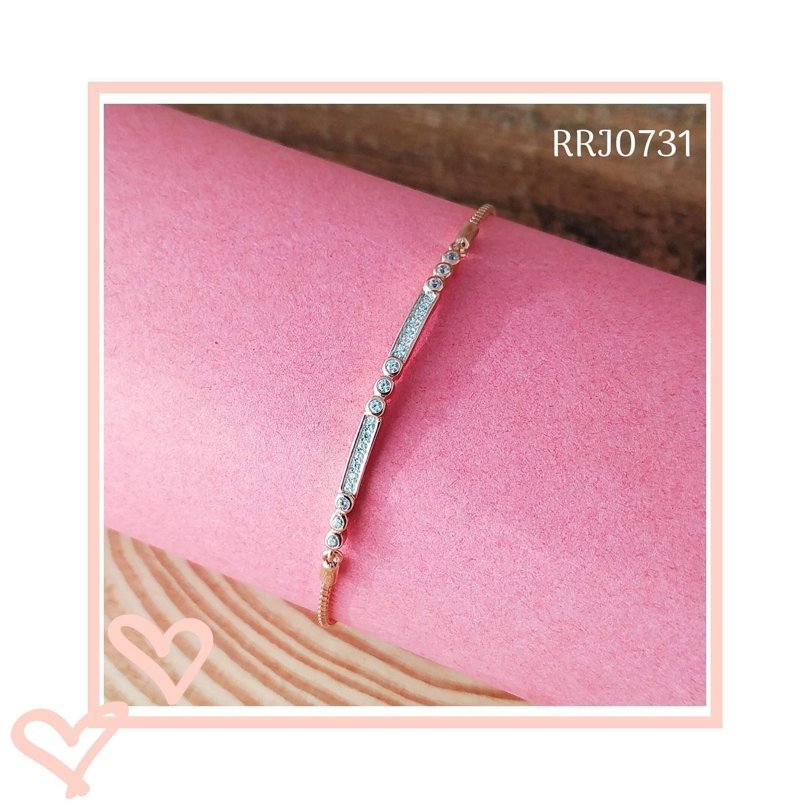 RRJ0731 Pure 925 Sterling Silver Bracelet - RishiRich Jewels