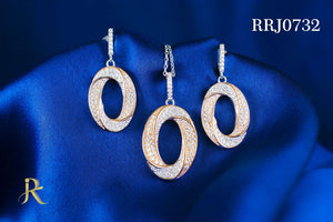 RRJ0732 Pure 925 Sterling Silver Pendant Set - RishiRich Jewels