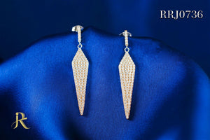 RRJ0736 Pure 925 Sterling Silver Earring - RishiRich Jewels