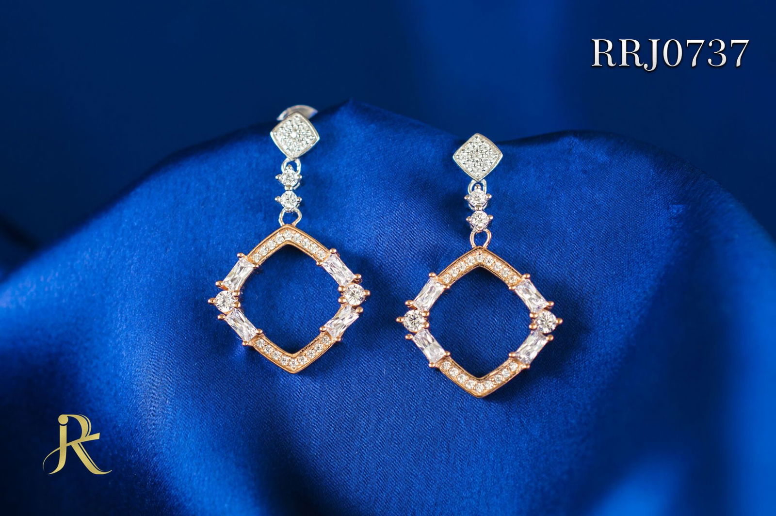 RRJ0737 Pure 925 Sterling Silver Earring - RishiRich Jewels