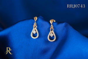 RRJ0743 Pure 925 Sterling Silver Earring - RishiRich Jewels