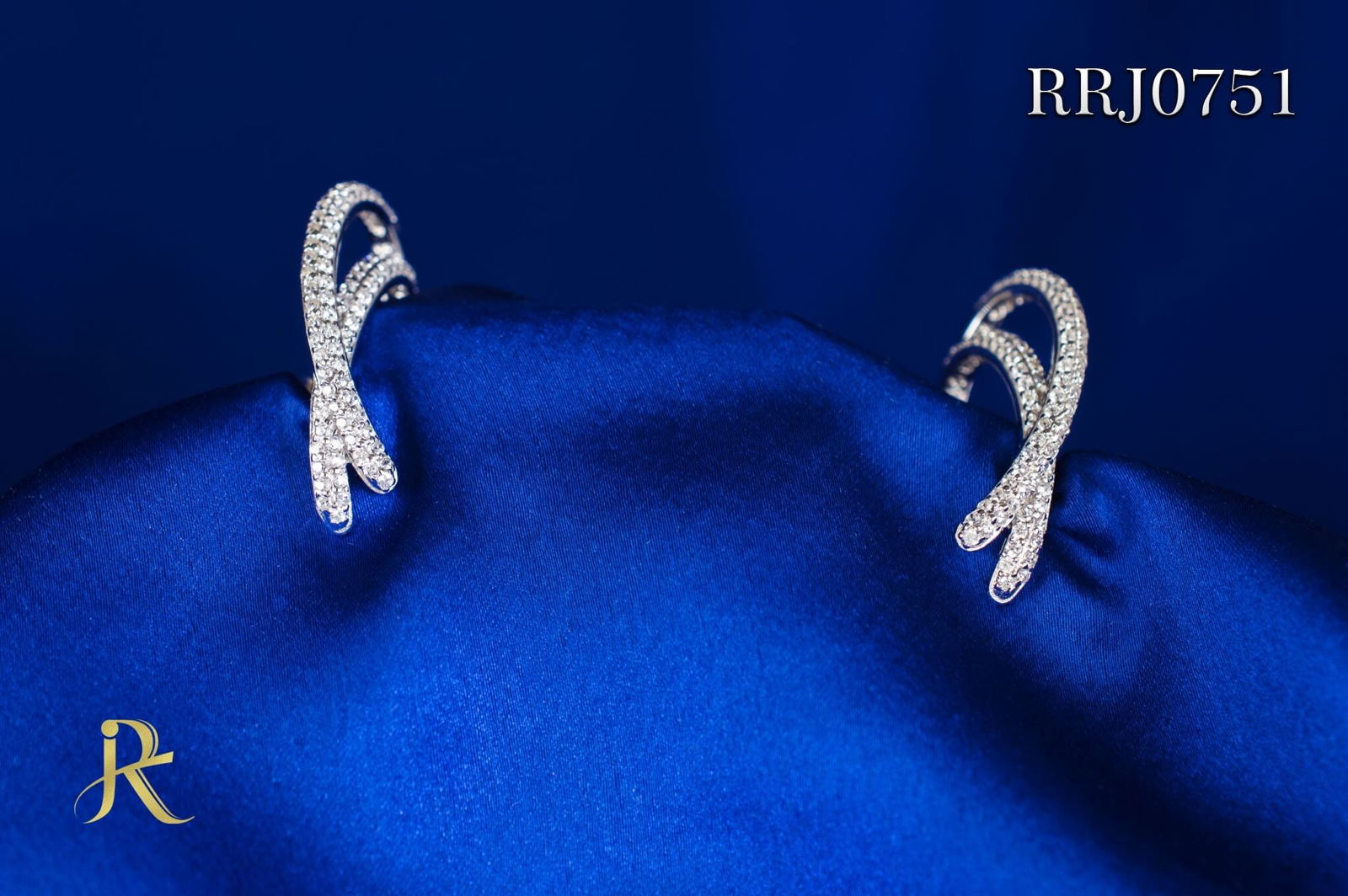 RRJ0751 Pure 925 Sterling Silver Stud - RishiRich Jewels