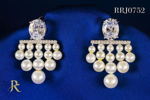 RRJ0752 Pure 925 Sterling Silver Earring - RishiRich Jewels