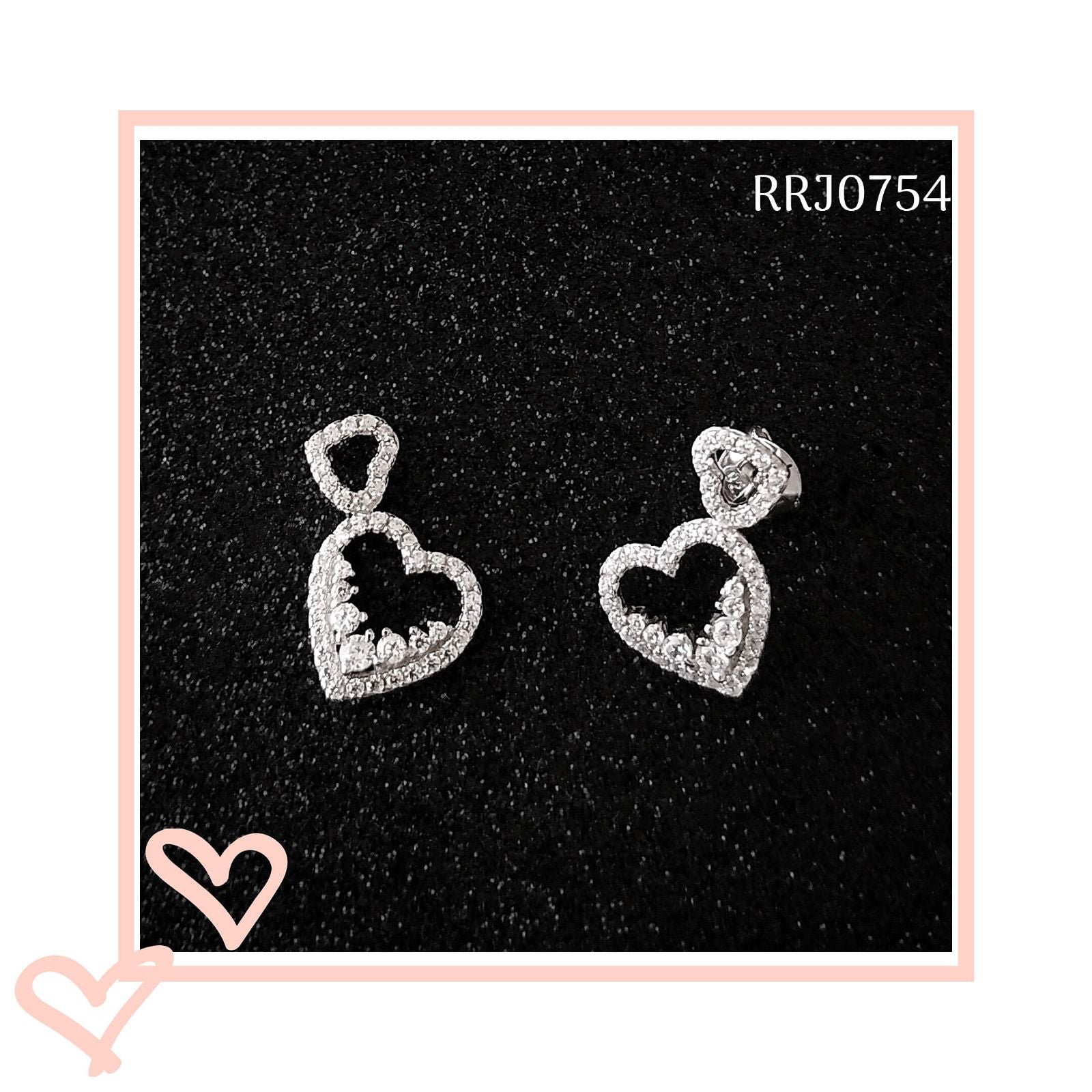 RRJ0754 Pure 925 Sterling Silver Earring - RishiRich Jewels