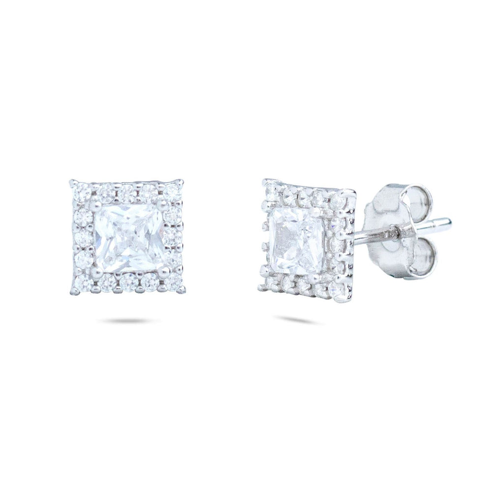 RRJ0802 Pure 925 Sterling Silver Unisex Stud