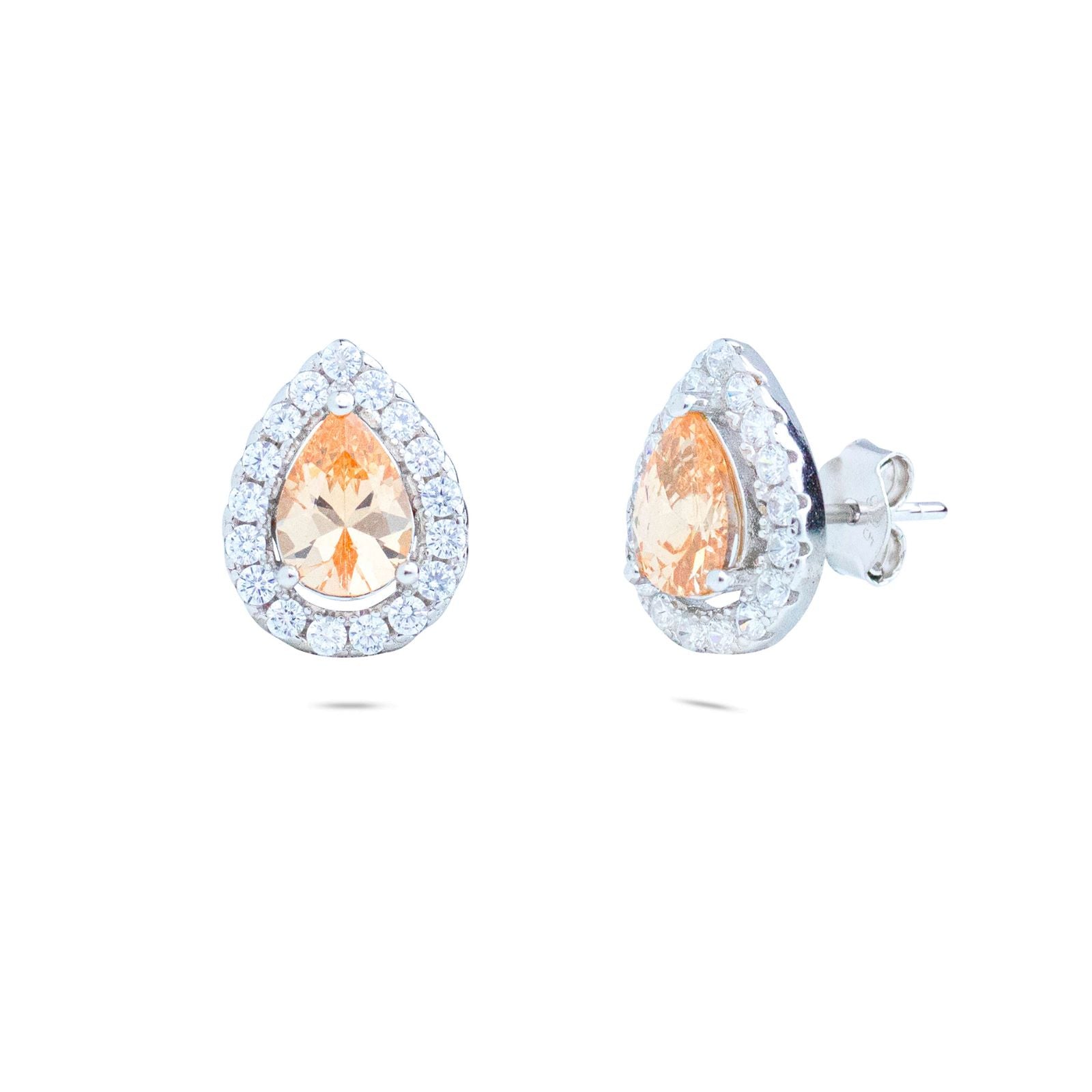 RRJ0807 Pure 925 Sterling Silver Stud - RishiRich Jewels