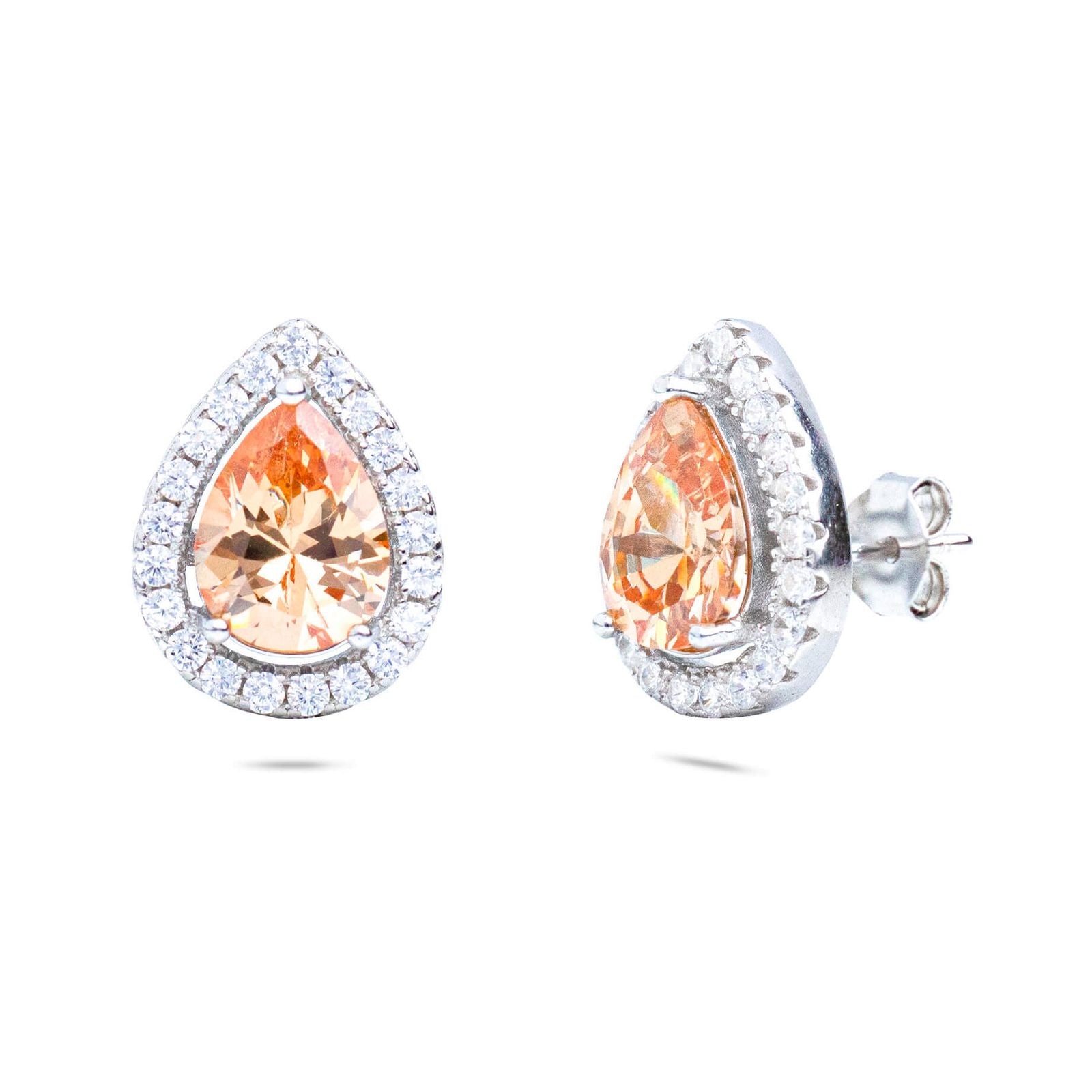 RRJ0812 Pure 925 Sterling Silver Stud - RishiRich Jewels