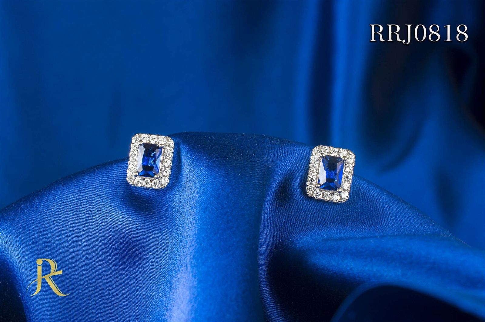 RRJ0818 Pure 925 Sterling Silver Stud - RishiRich Jewels
