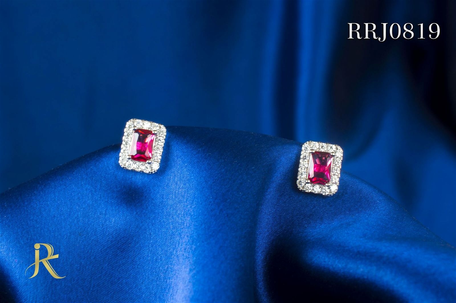 RRJ0819 Pure 925 Sterling Silver Stud - RishiRich Jewels