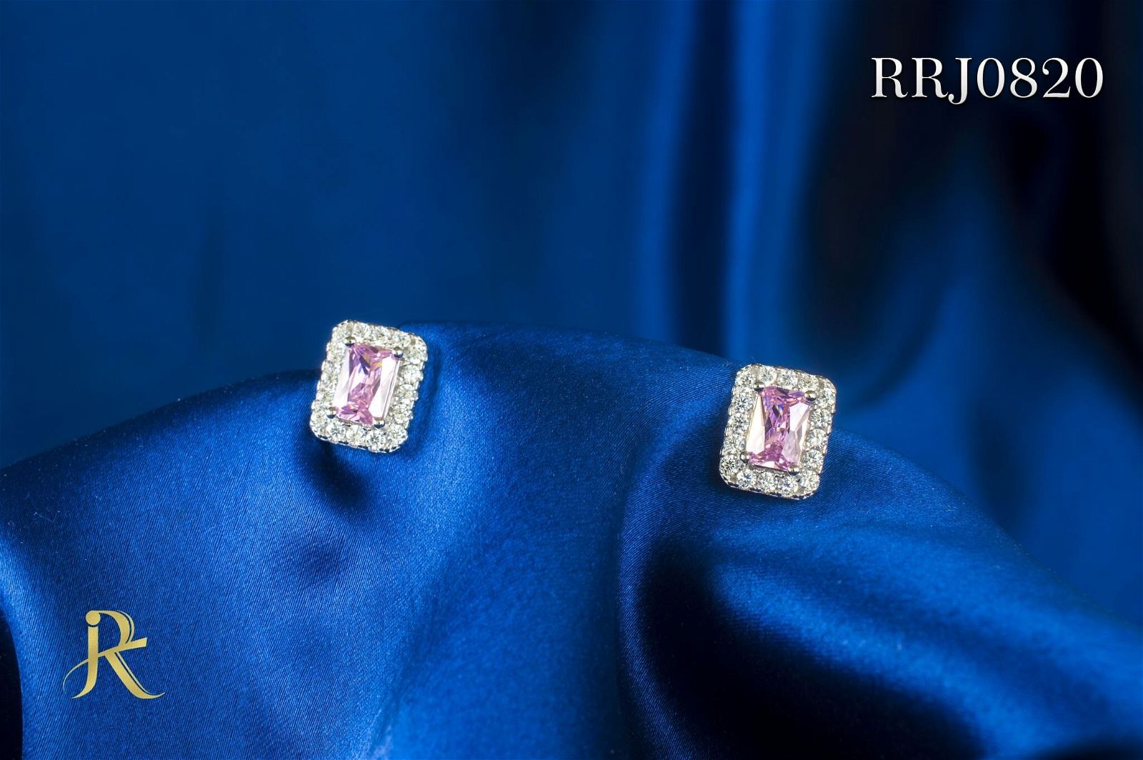RRJ0820 Pure 925 Sterling Silver Stud - RishiRich Jewels